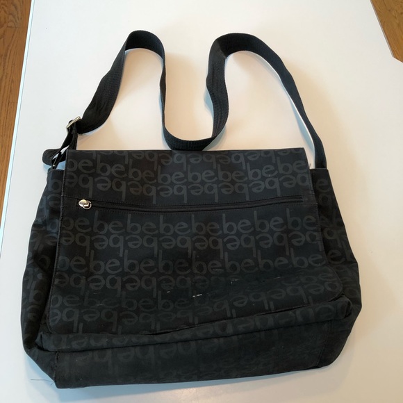 Bebe Large Messenger Computer Briefcase Bag - Picture 4 of 8